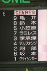 セ・リーグ開幕戦 巨人VS.広島 (4/3)