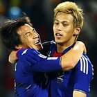 歓喜の岡崎、本田、駒野