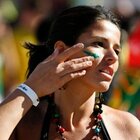 コパカバーナ・ビーチのブラジルサポーター
