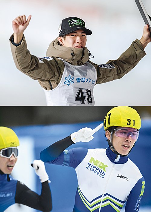 ショートトラック男子　宮田将吾　／　スキージャンプ男子　二階堂蓮