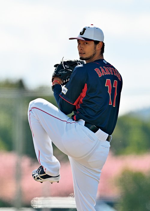 パドレスからの許可を得て、MLBでプレーする選手では唯一、宮崎キャンプに参加したダルビッシュ有