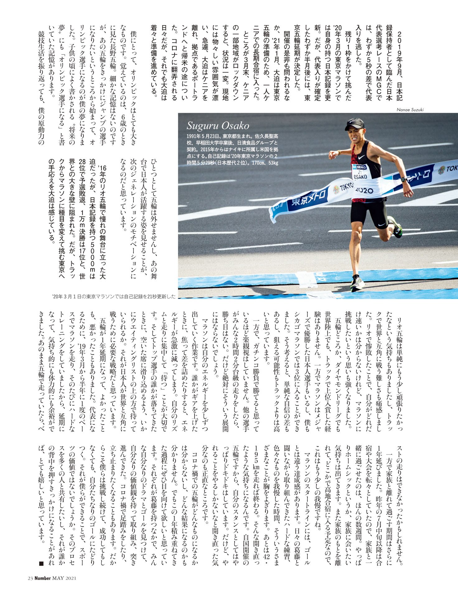 雑誌ビューワー NumberPREMIER