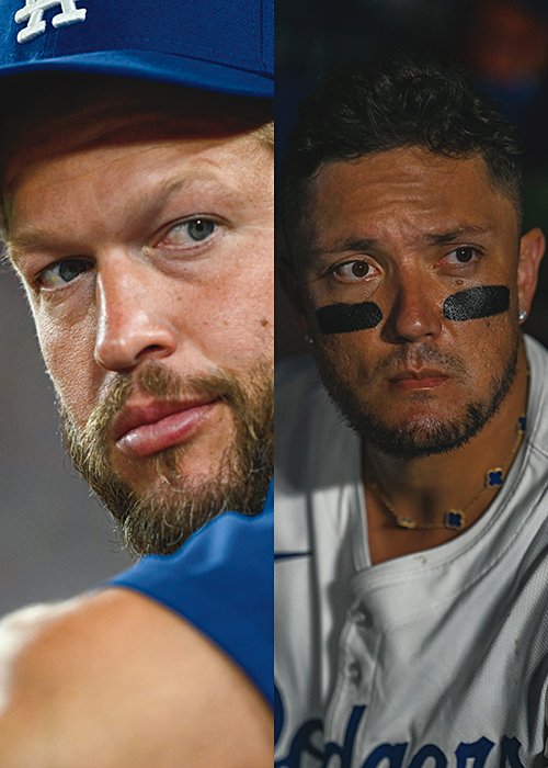 （左）クレイトン・カーショウ　Clayton Kershaw　前回は保険問題で直前に辞退も、昨季限りで引退したため今大会はノーリスクで出場 　／　（右）ミゲル・ロハス　Miguel Rojas　昨季のワールドシリーズ第7戦で起死回生の同点弾を放ったロハス。今季限りで引退