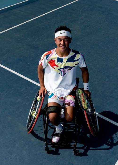 昨年10月の楽天オープン決勝では、国枝慎吾をあと一歩まで追い詰めた