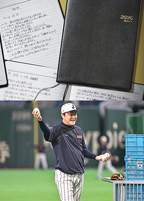 金子ヘッドコーチは打撃投手のみならずスコアラーにも従事