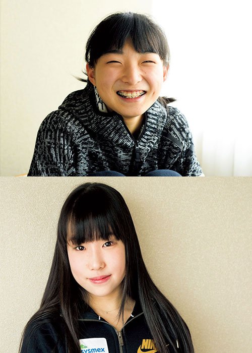 左から三原舞依、坂本花織