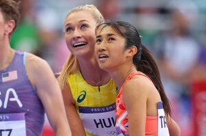 田中希実が英語で伝えた思い「この記録は東京の時以来なんだ」準決勝敗退後に豪州選手とハグ…「日本でまたノゾミと走りたい」“戦友”は銀メダリストに