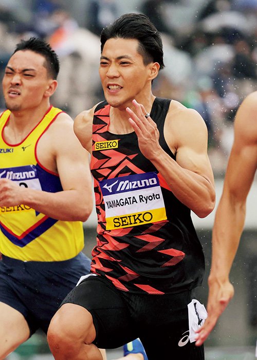 今年4月29日の織田記念陸上男子100mの予選では10秒58の組3着に終わり、B決勝は棄権した