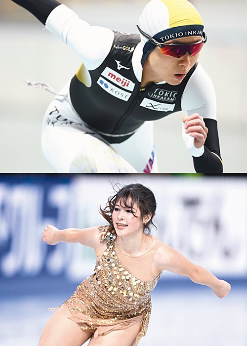 フィギュアスケート女子　アリサ・リュウ　／　スピードスケート女子　高木美帆