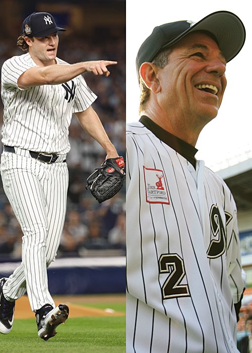 （左）昨季のサイ・ヤング賞投手コール。今季は右肘の故障で6月後半に復帰していた