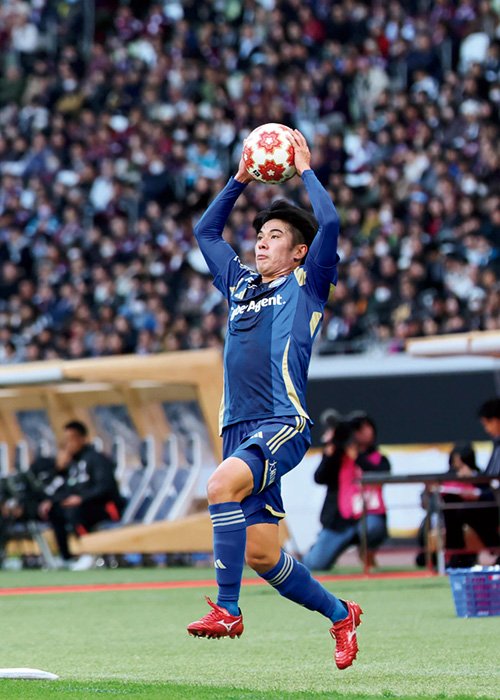 昨季、町田に加入した林幸多郎。天皇杯決勝でも得意のロングスローから先制点を演出した