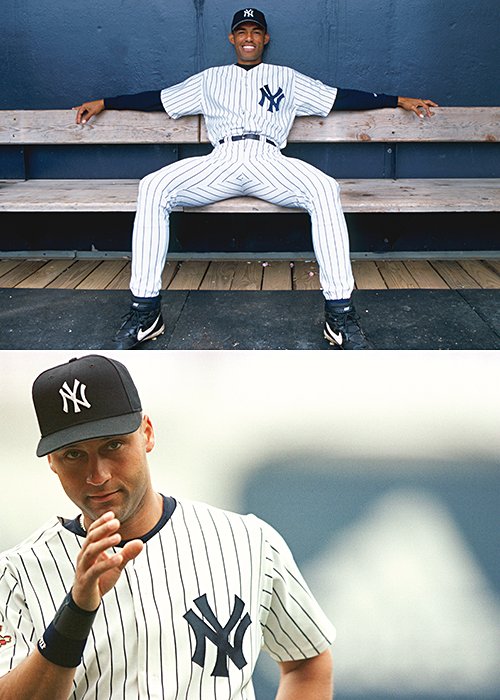 （左から）デレク・ジーター　Derek Jeter ／ マリアノ・リベラ　Mariano Rivera