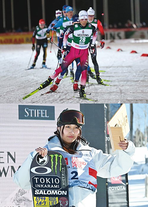 スノーボード女子スロープスタイル　村瀬心椛　／　ノルディック複合　渡部暁斗