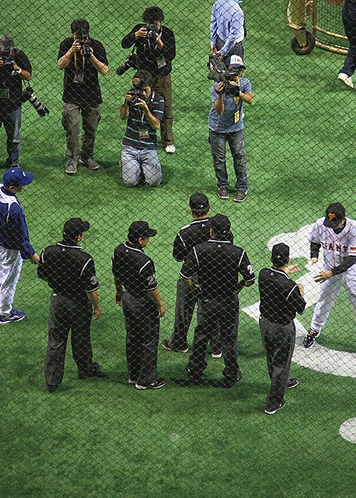 CSでのメンバー表交換の一幕