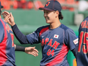 2月23日、侍ジャパンの壮行試合ソフトバンク戦。先発した西武・篠原響、昨年プロデビューしたばかりの19歳